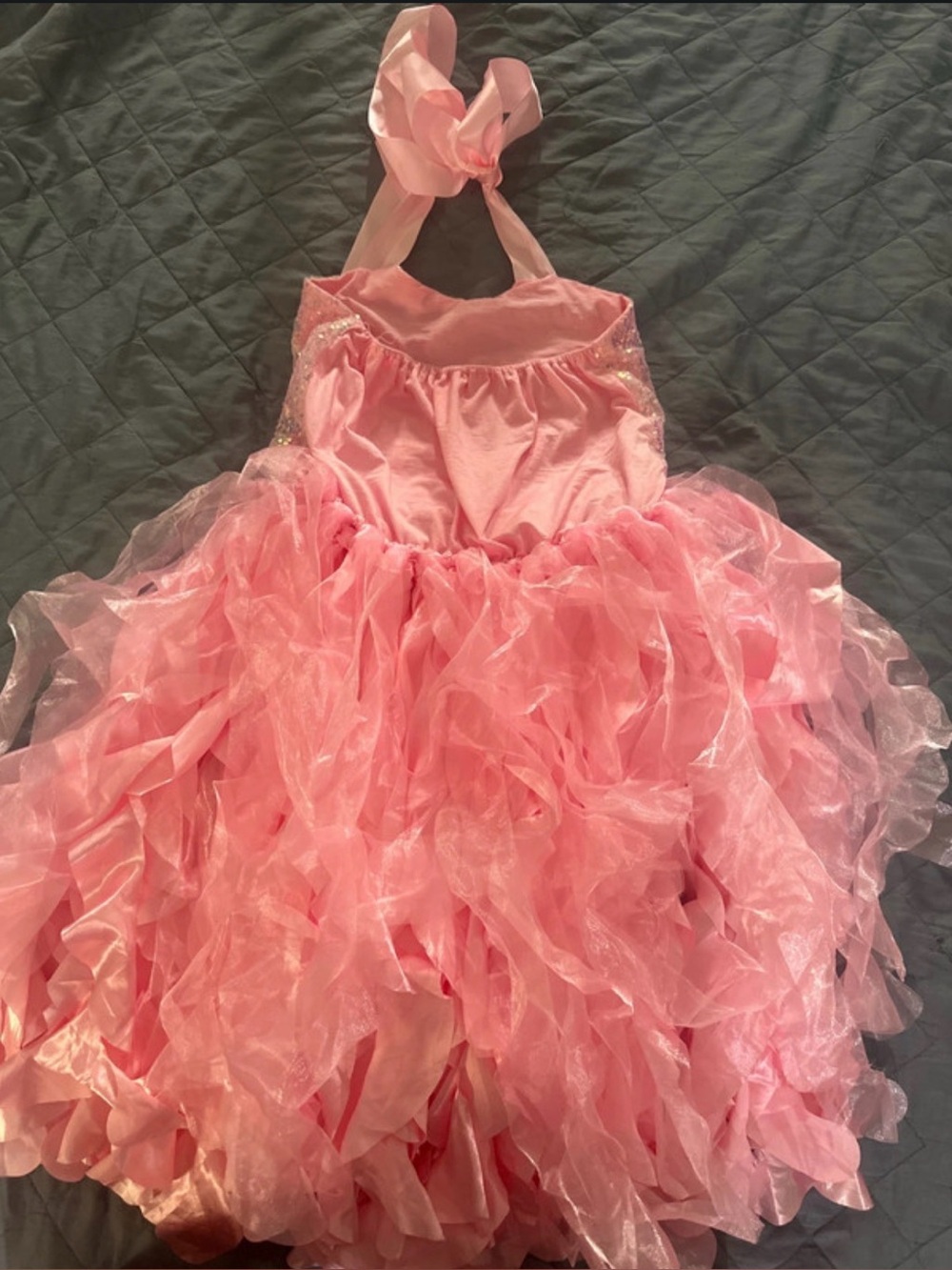 Tutu Dress Girls Pink Sequin Tulle Princess Birthday Party, Size 12T - Picture 2 of 3